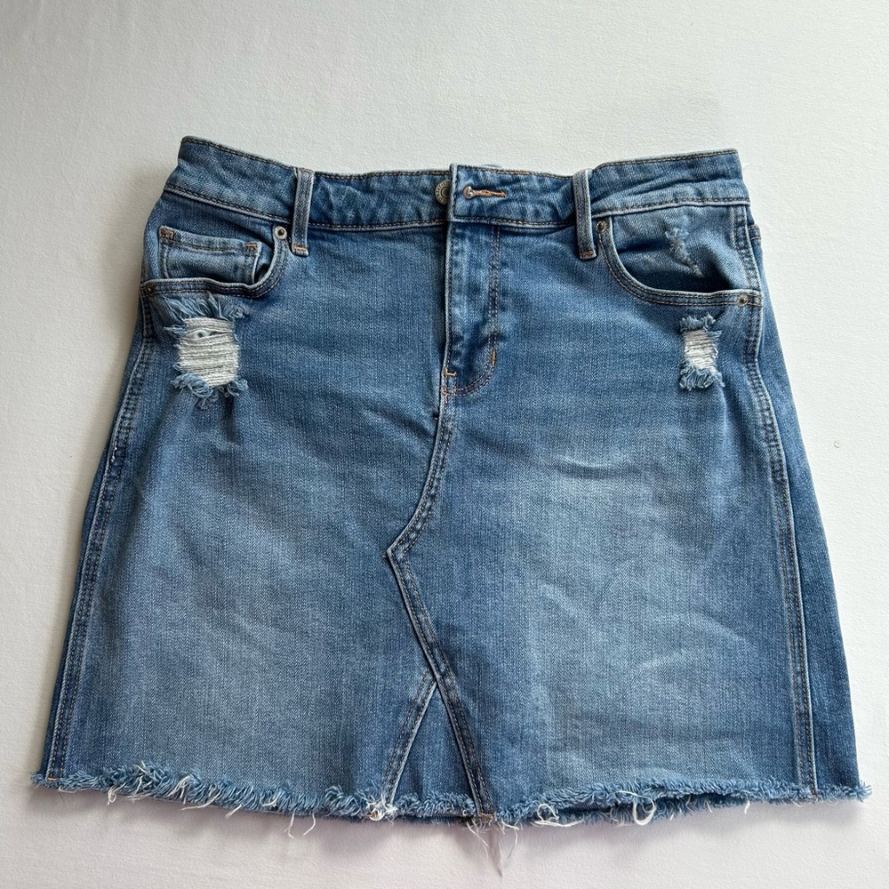 Old Navy Blue A-Line Mini Skirt Casual